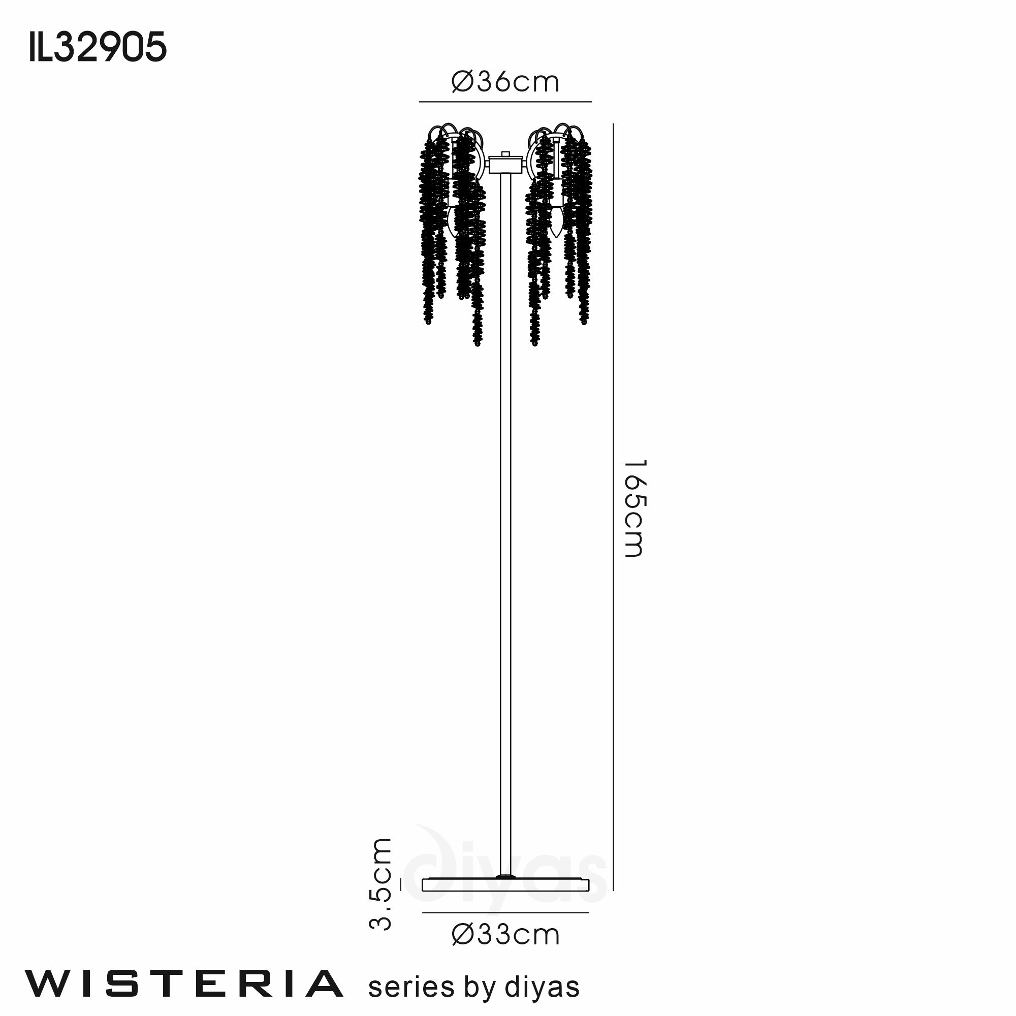 Wisteria Polished Nickel Crystal Floor Lamps Diyas Designer Floor Lamps Wisteria Polished Nickel Crystal Floor Lamps Diyas Designer Floor Lamps